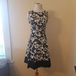 The Limited B&W floral dress